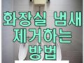 [화장실] 화장실 냄새 제거하는 방법